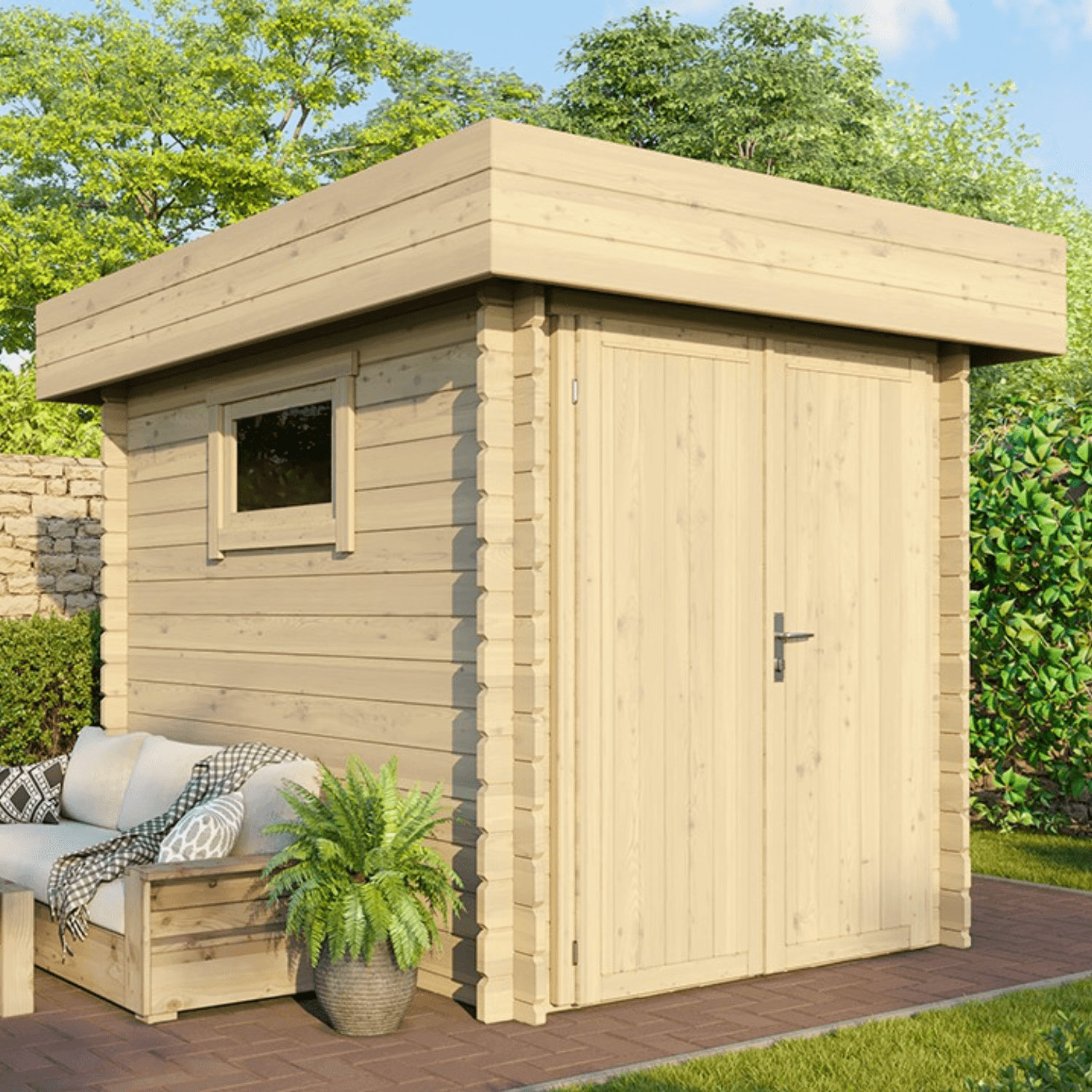 Abri Jardin Bois- 4.7 m2 – Finition Premium – Prix usine – DESTOCKAGE - Image 1