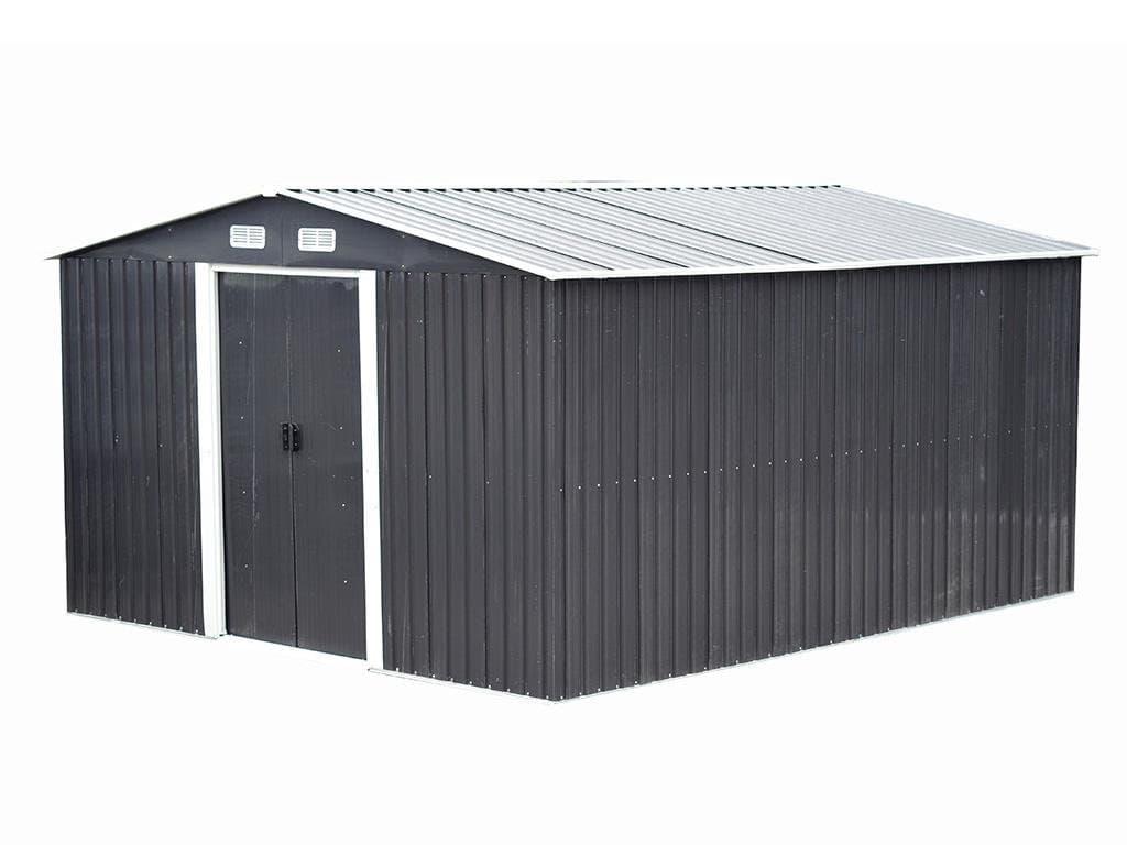 Abri de jardin en acier galvanisé gris 12,5 m² - Prix d'usines - illustration 3