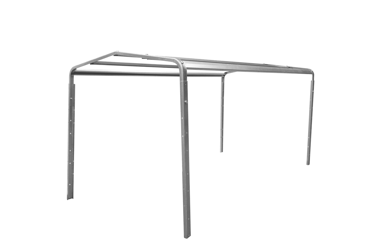 Remorque bagagère garden trailer 200 kipp 200 x 106 cm avec bâche haute bleue, arceau et roue jockey - illustration 2